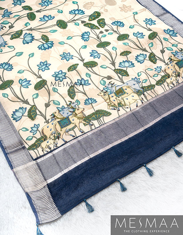 Mul mul cotton saree