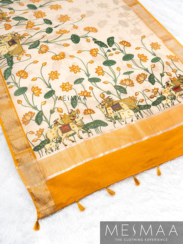 Mul mul cotton saree