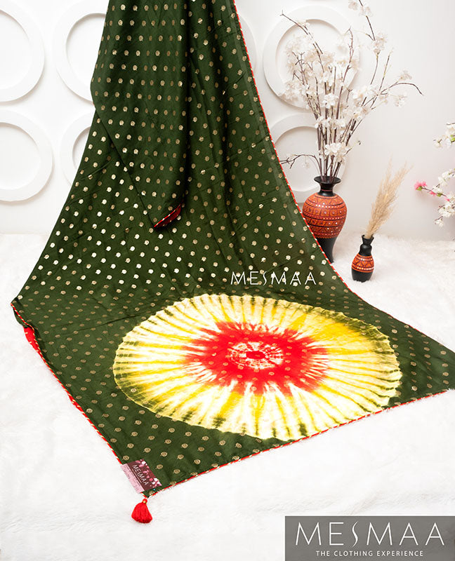 Tie & Dye Dola silk sarees