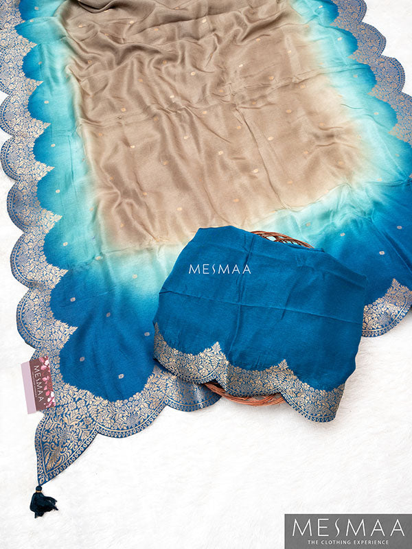 OMBRE BANARASI SILK SAREE