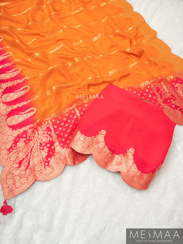 OMBRE BANARASI SILK SAREE
