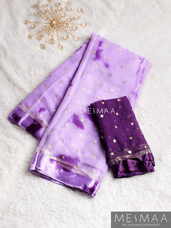 Tie-Dye Georgette Saree