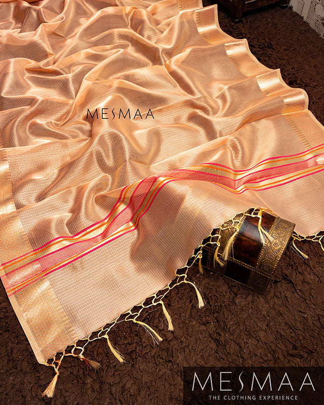 SEMI TISSUE SAREE