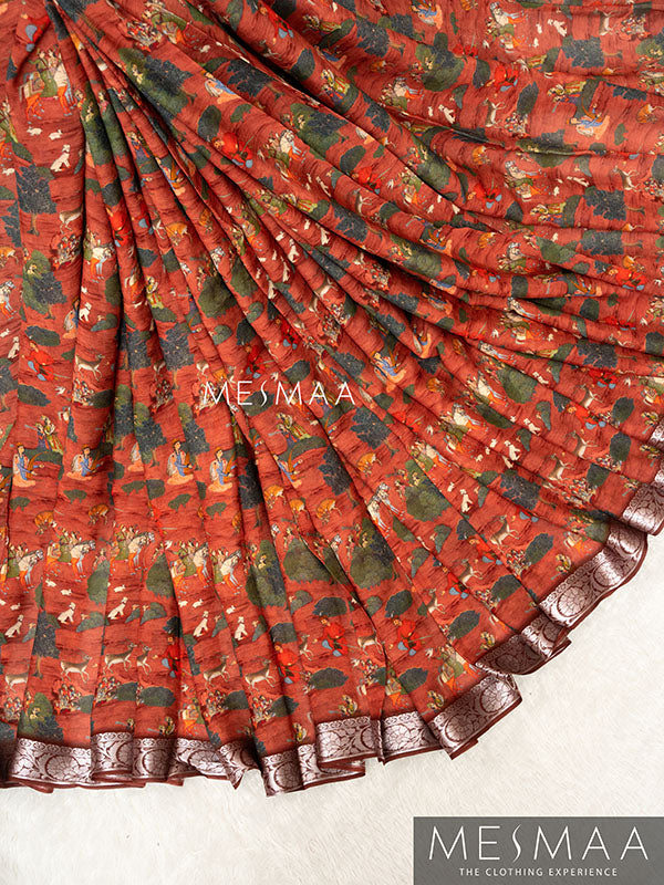 Pure chiffon saree