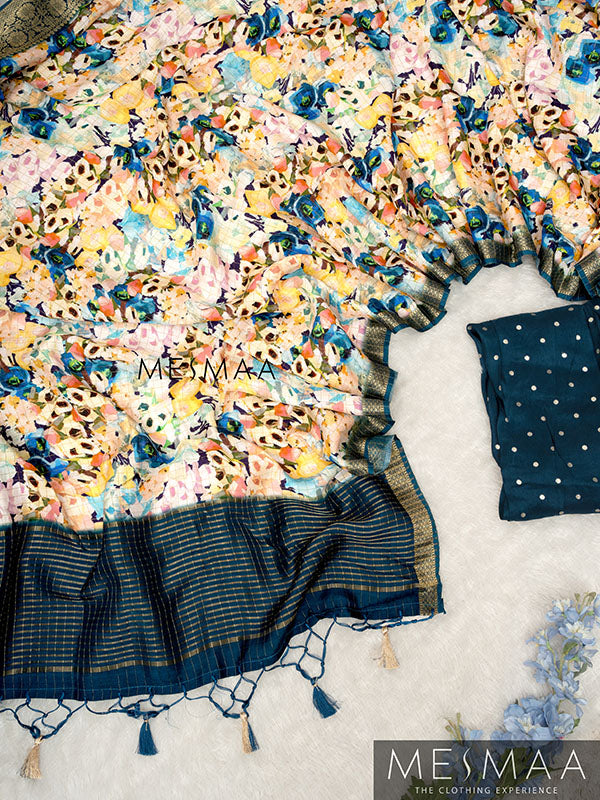 Pure dola silk saree