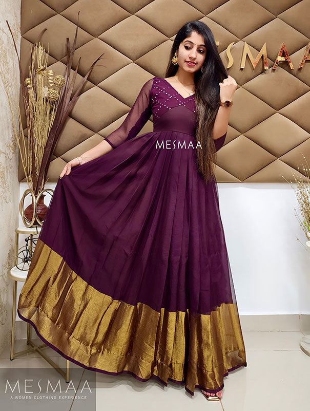 Deep vine brown dress