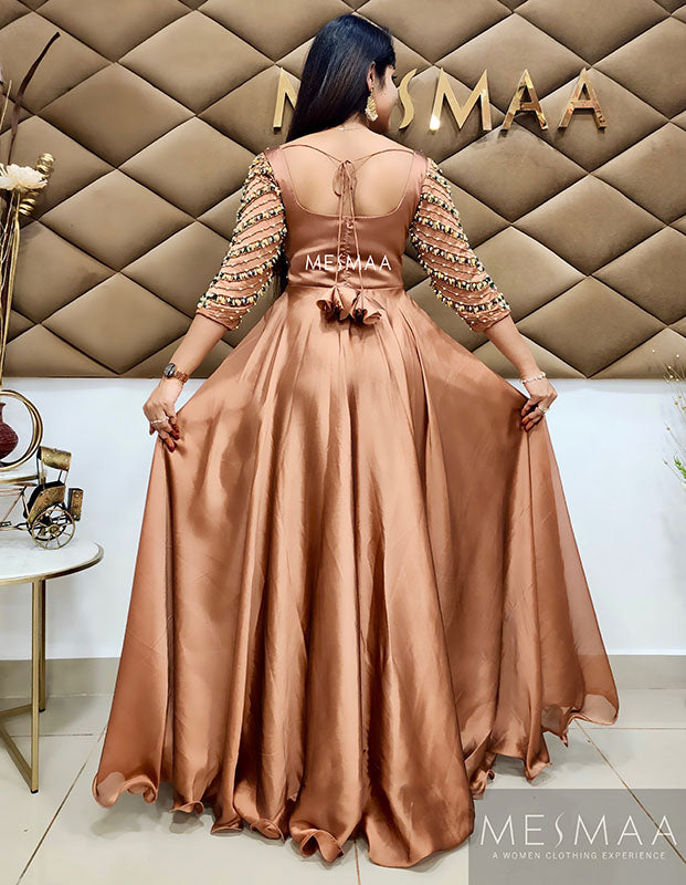 Copper handworked gown