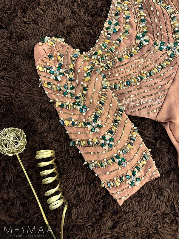 Copper handworked gown