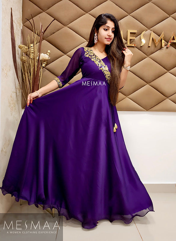 Violet handworked gown