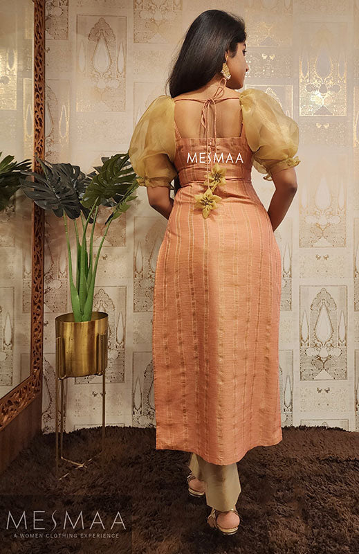 Dusty rose hand worked Kurti