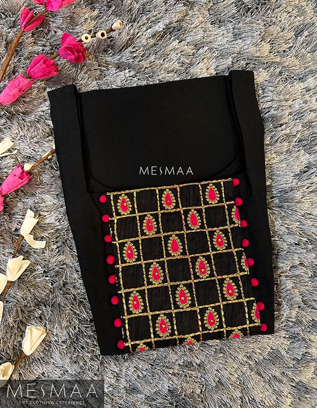 Black pink Kurti