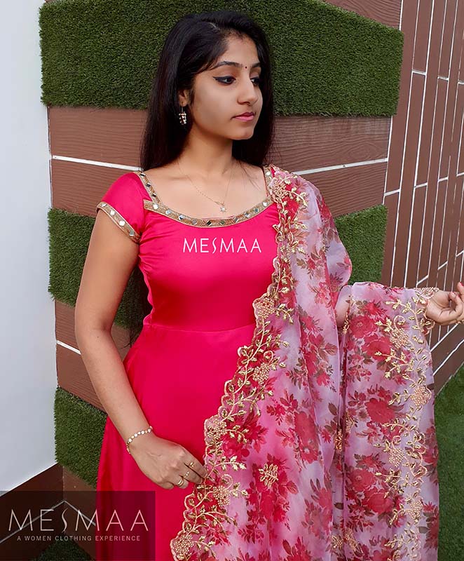 Ruby red overlap dress