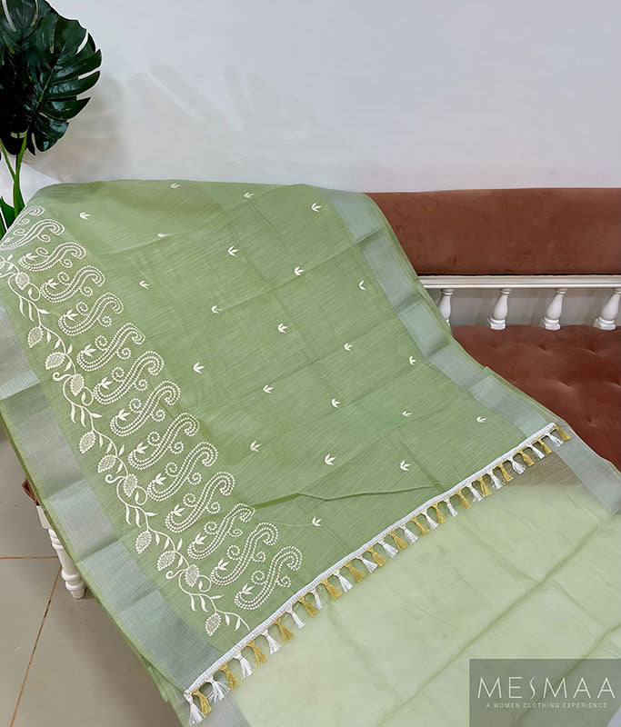 Pure cotton chikankari