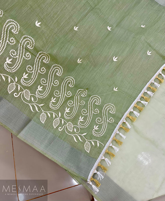Pure cotton chikankari