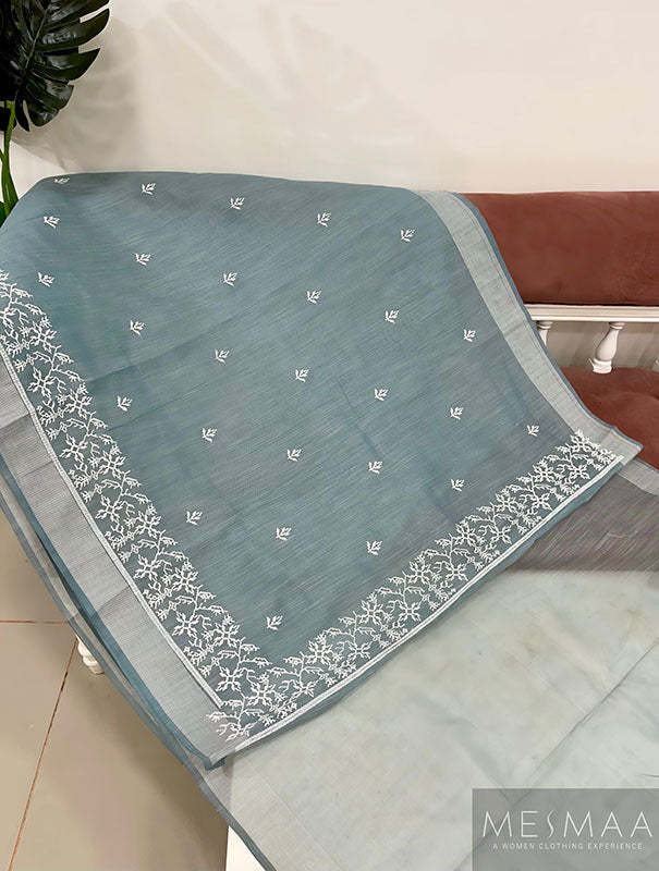 Pure cotton chikankari