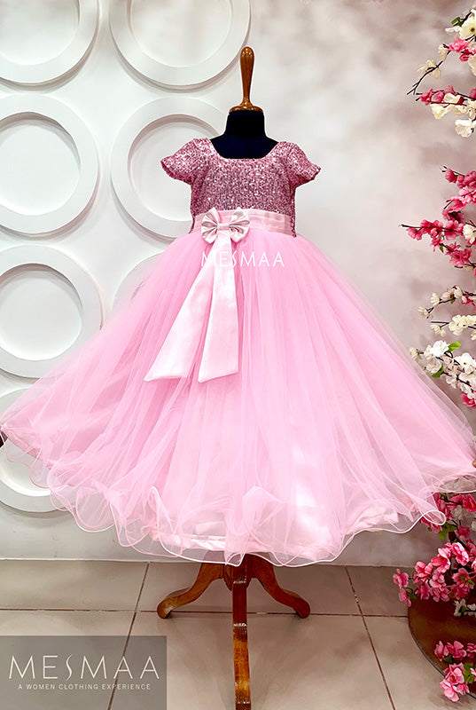 Pink kids gown