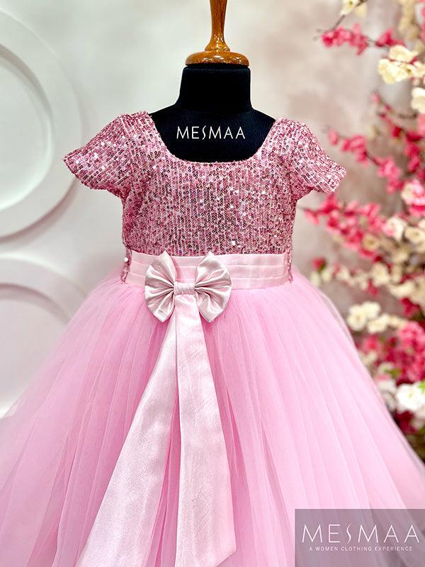 Pink kids gown