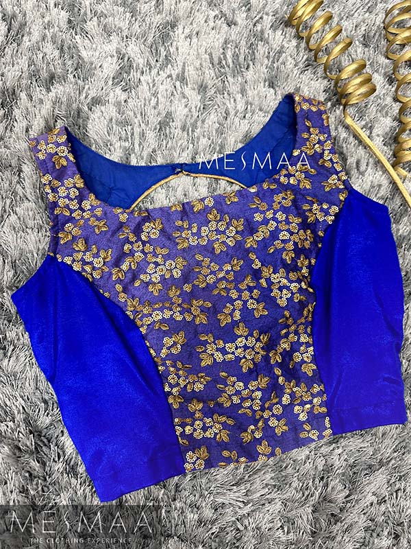 Royal blue crop top