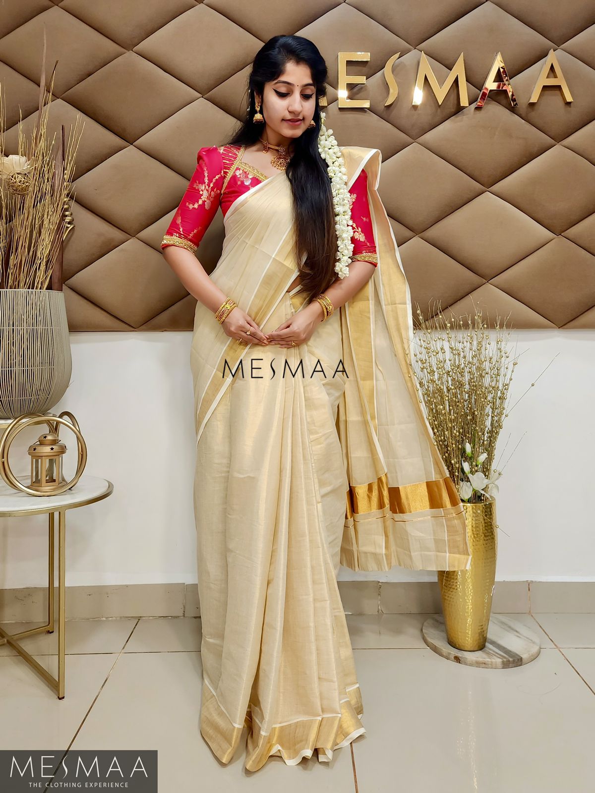 Tissue Kasavu saree.