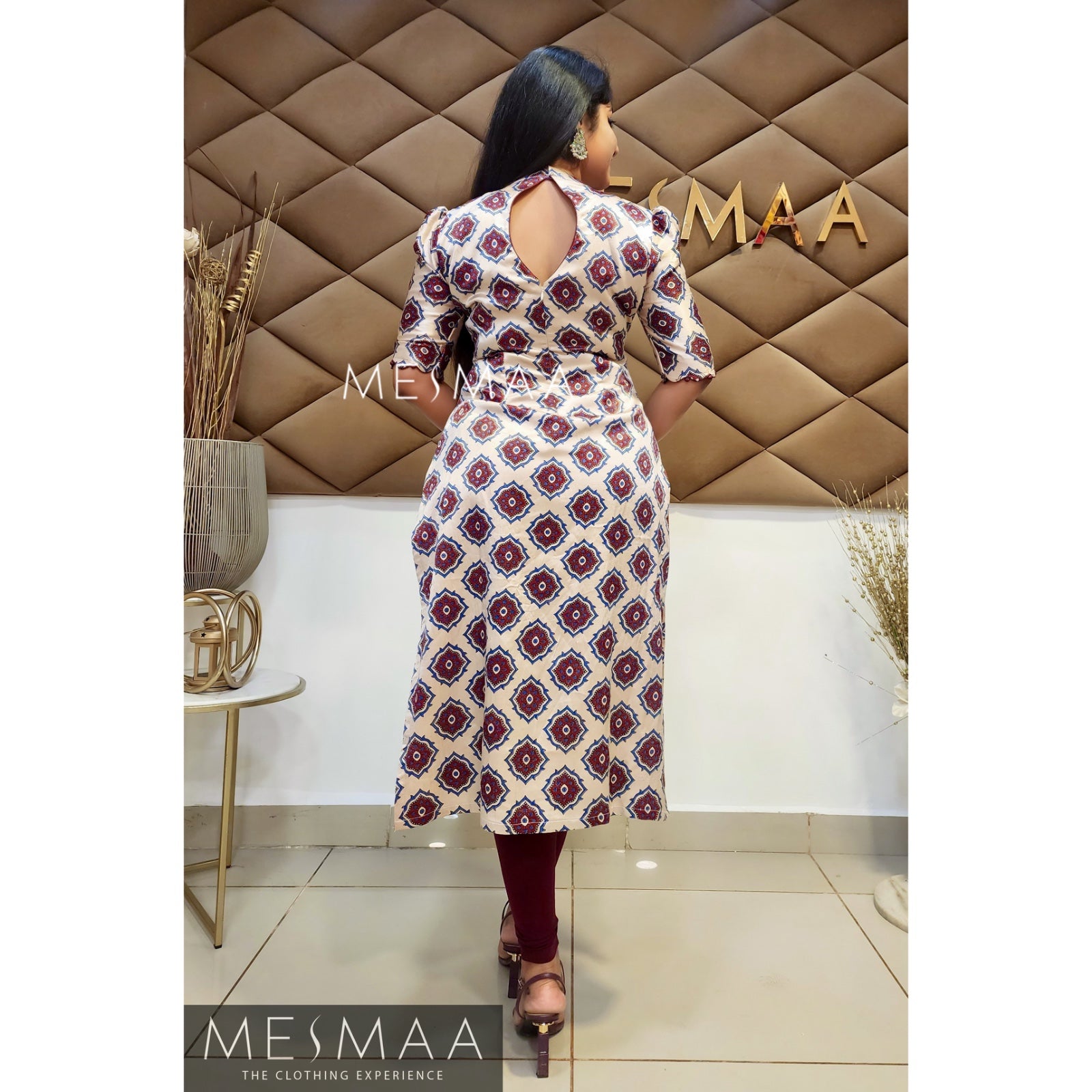 Modal ajrakh kurti