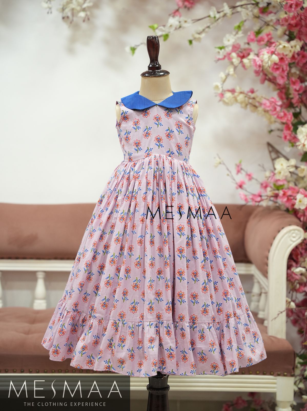 LOTUS PINK COTTTON KID GOWN