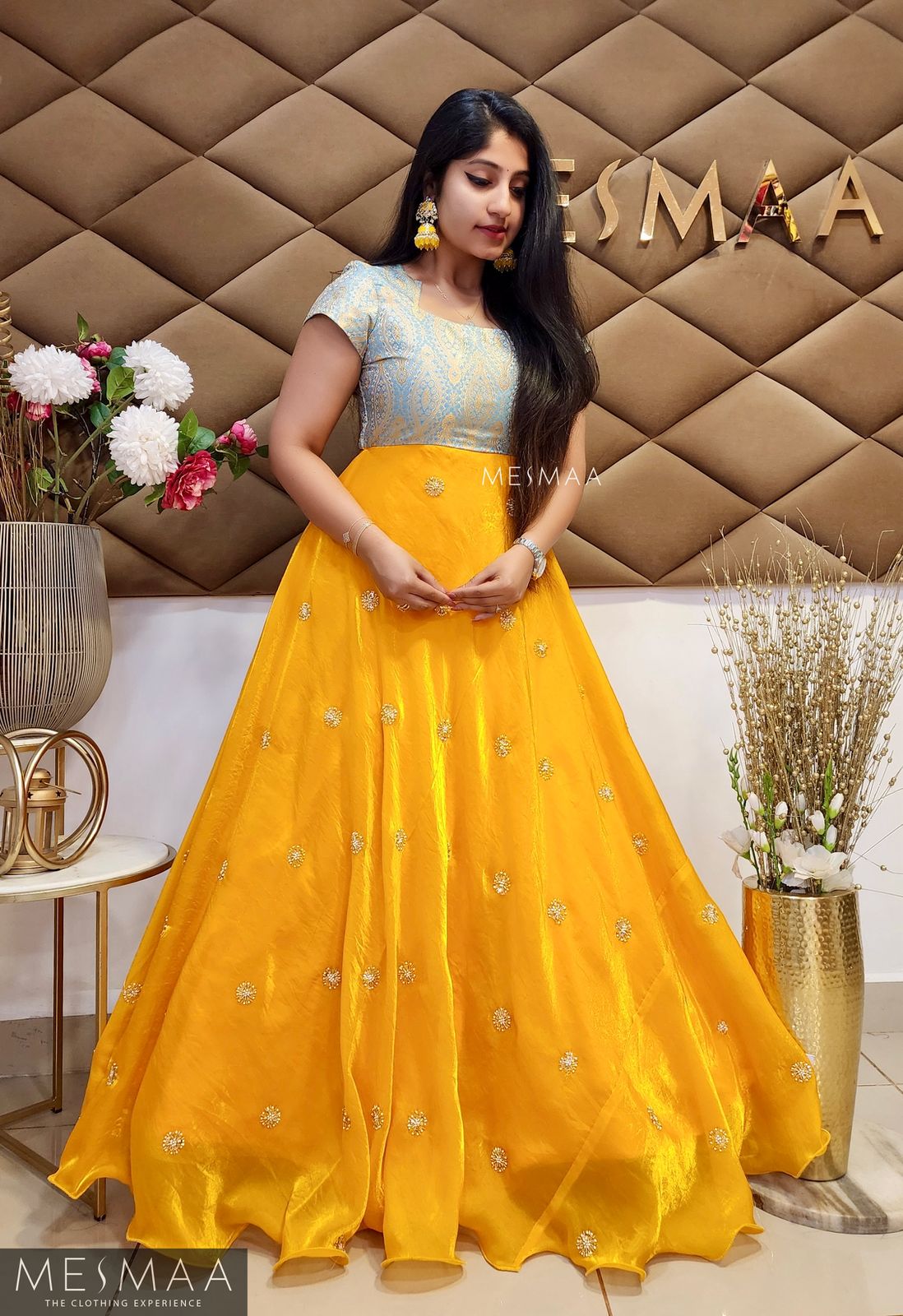 SUNFLOWER SKY TISSUE ORGANSA GOWN