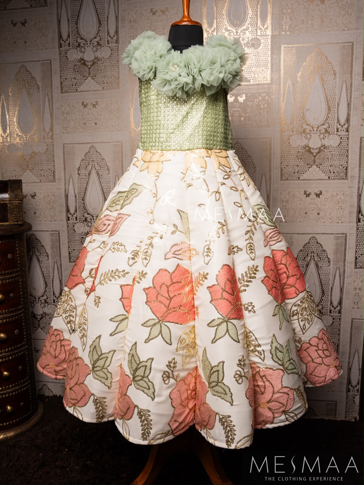 SAGE BLOSSOM KIDS GOWN