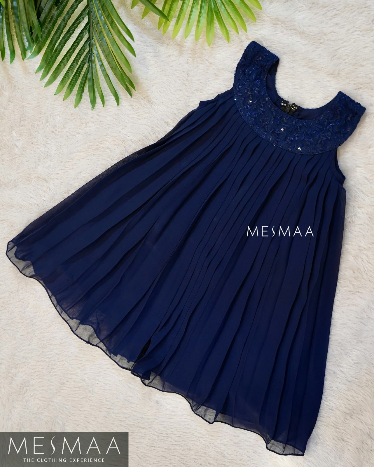 Pleated grace kids frock.