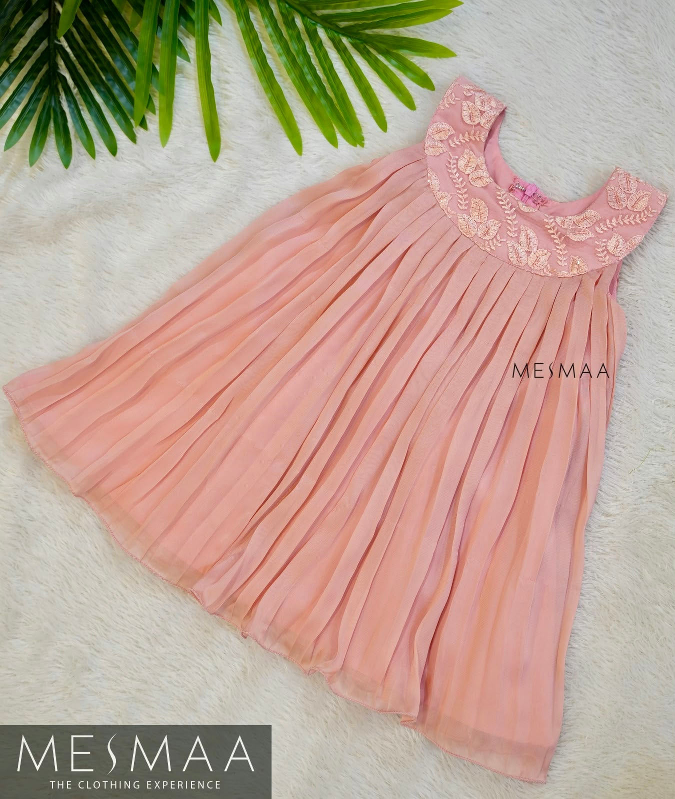Pleated grace kids frock.