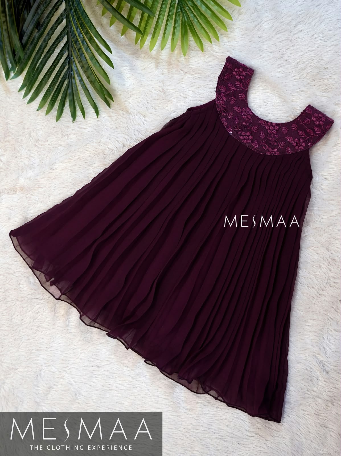 Pleated grace kids frock.